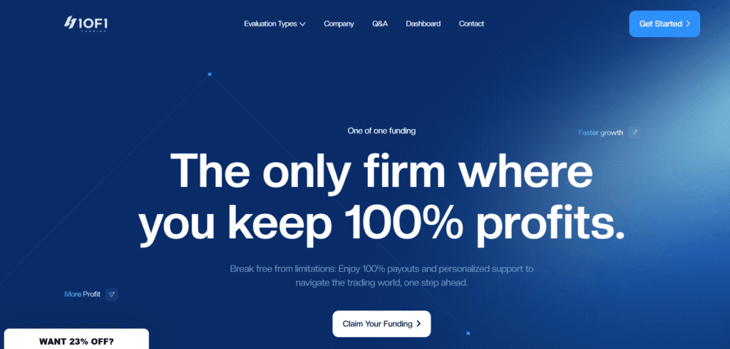 JoinProp Premier capital support for traders Swift evaluations with immediate results Accessible plans with minimal restrictions Generous profit sharing percentages Exceptional customer backing always available