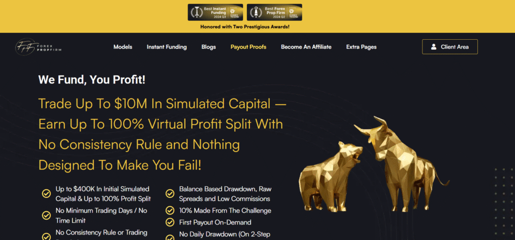 JoinProp Capital access for talented traders Quick evaluations with realistic parameters Speedy payouts for successful participants Exceptional support whenever needed Transparent structure with minimal restrictions