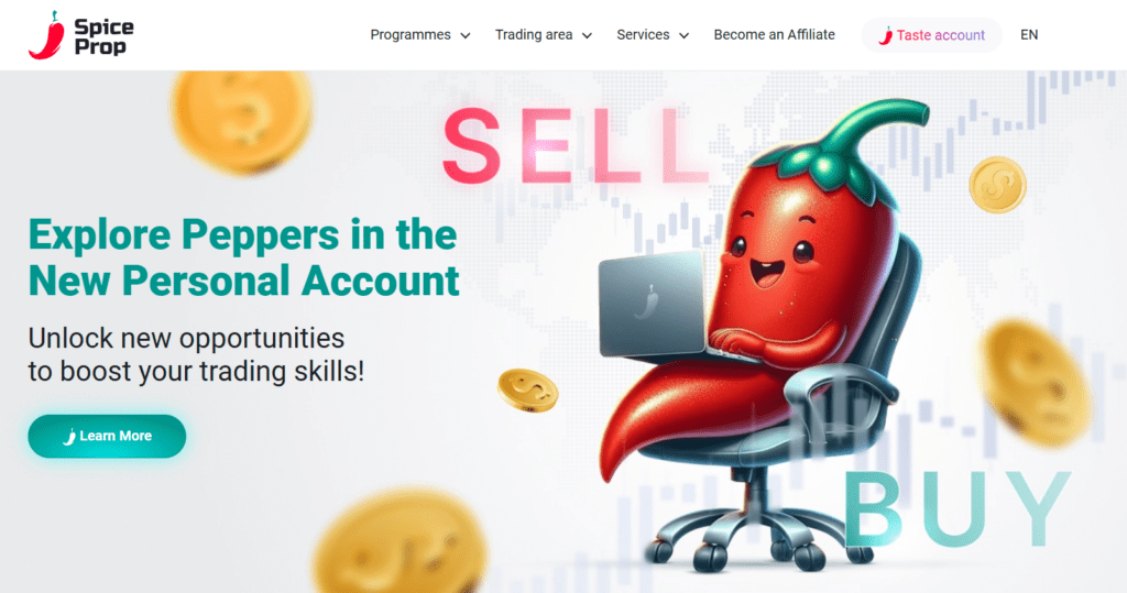 Spiceprop - Firm Review 2 JoinProp Achieve consistent profits through discipline Fast-track your financial freedom journey Risk-free evaluation with guaranteed capital Minimal initial investment required Daily coaching transforms trading skills