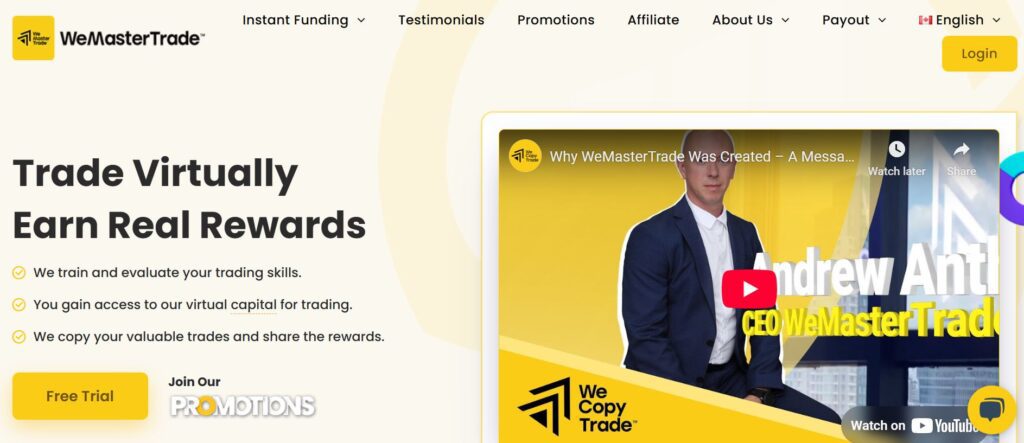WeMasterTrader - Firm Review 2 JoinProp Superior support from seasoned pros Quick payouts without lengthy delays Customizable accounts for diverse strategies Advanced platform with premium tools Personalized guidance for trading success