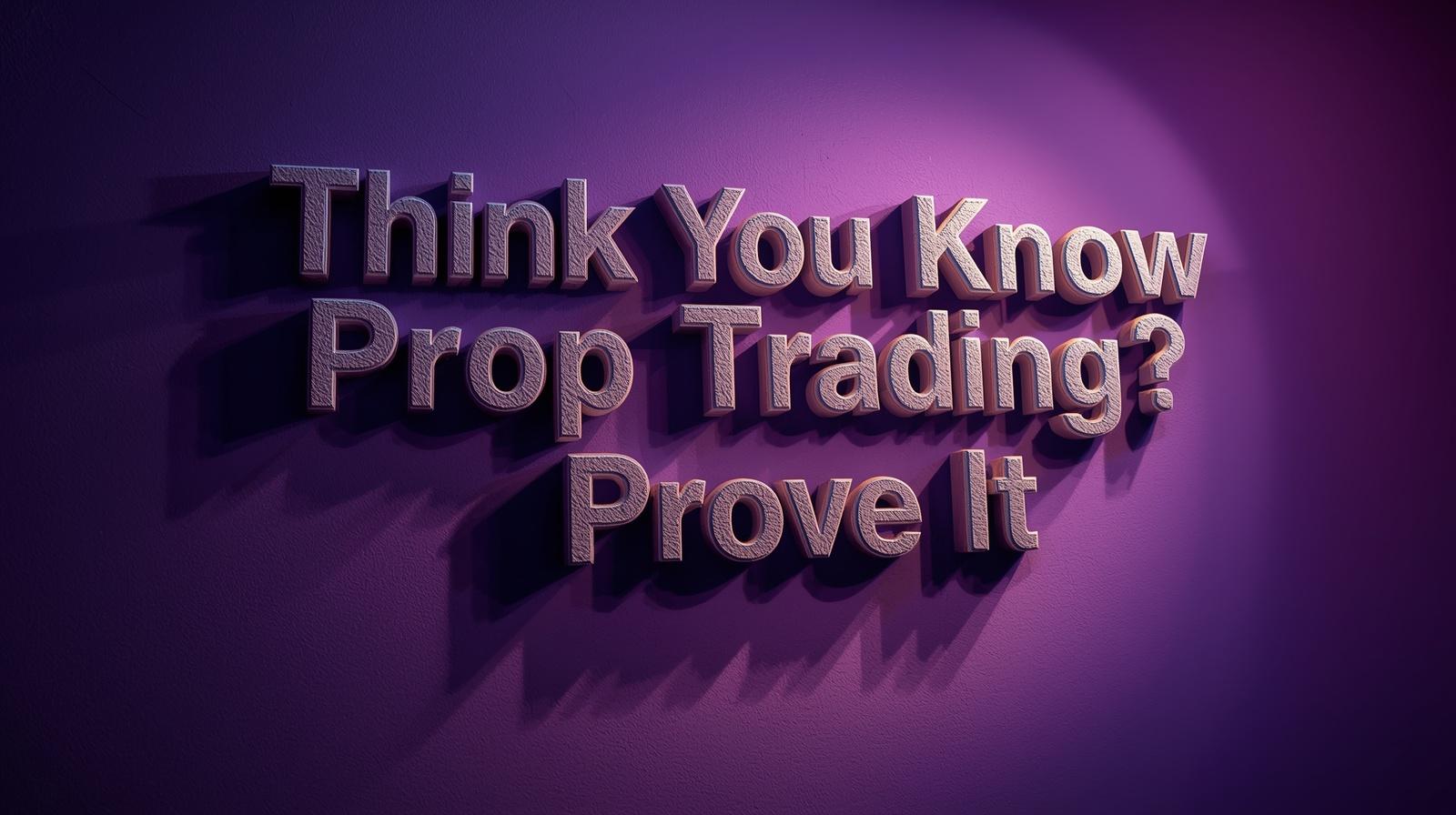 Think You Know Prop Trading? Prove It 1 JoinProp Most traders jump into a prop firm challenge without truly understanding how the industry works, and that's exactly why the failure rate is so high. This free interactive course breaks down everything you need to know across 8 modules and 41 lessons: from how prop firms make money, to drawdown rules, platform differences, payout structures, and the mistakes that kill most challenges before they start. But this isn't just reading: each module ends with a quiz you need to pass before moving on. No skipping ahead, no passive scrolling. By the time you finish, you'll have genuinely earned your knowledge - and you'll be ready to compare firms and pick the right one with confidence