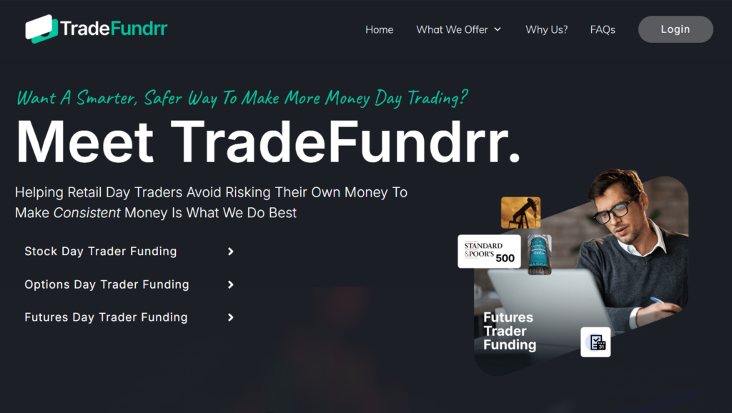 JoinProp New York-based day trading prop firm partnered with T3 Trading Group (FINRA/SIPC) Covers stocks, options, and futures — three dedicated funding programs Instant Trader Funding: no evaluation required, real-money payouts from day one Pro Trader Funding: up to $20 million in real-money buying power Top traders can audition for a professional trading desk at T3 Global Group Founded by Christian Bose — US market day trading specialist Payouts available in as little as 10 days on the evaluation track