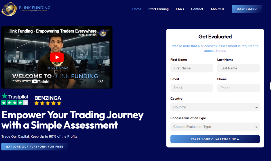 Blink Funding - Firm Review 2 JoinProp CFD prop firm, operated by Prop Account LLC (Cayman Islands) Three challenge formats: 1-Step, 3-Step, and Instant Funded accounts Maximum account size up to $500,000 across all challenge types Five trading platforms supported including MT4, MT5, and cTrader Monthly payouts via Deel with a 14-day first payout cycle