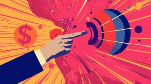 A professional pop art style design illustrating the concept "Why Passing a Prop Firm Challenge Too Fast Can Make You Fail Later". The design features bold, vibrant colors, high contrast, and a distinct retro aesthetic with clean lines and graphic elements.