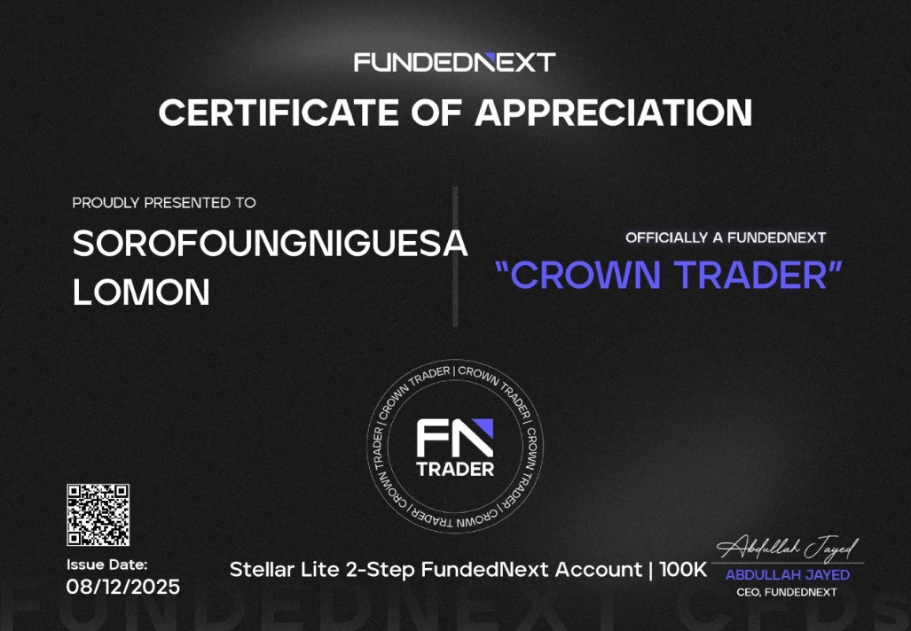 Salomon Soro funded certificate