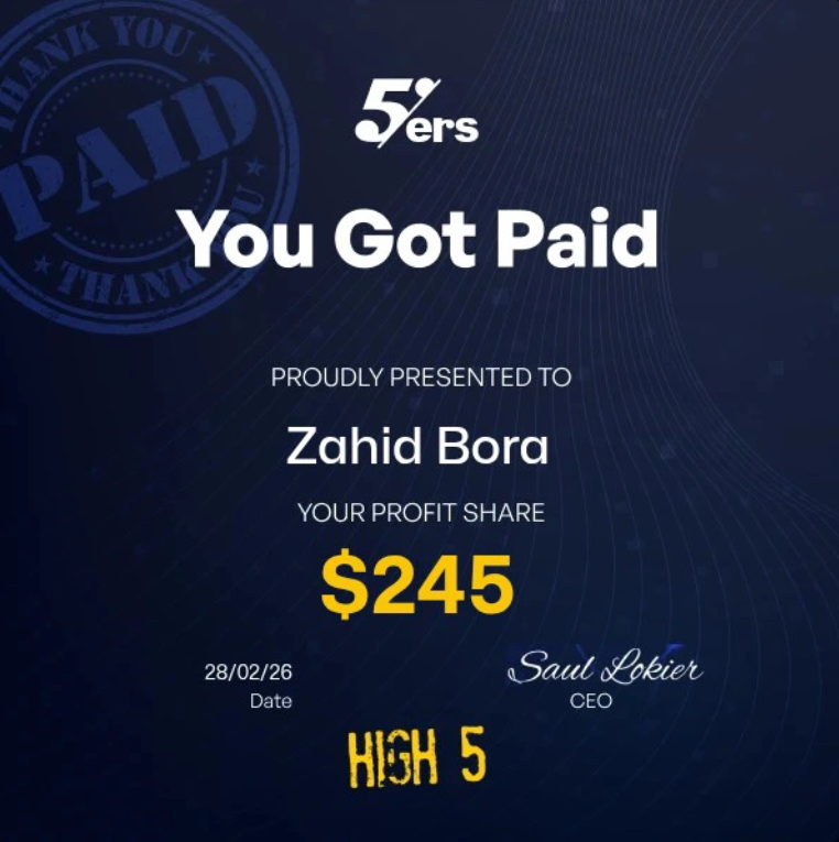 Zahid Bora The5ers payout