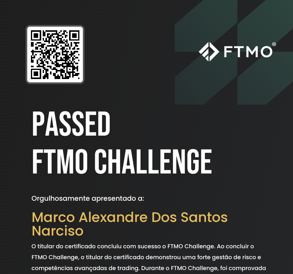 Marco Narciso FTMO certificate