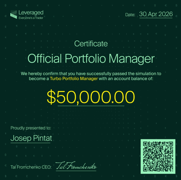 Josep Pintat certificate