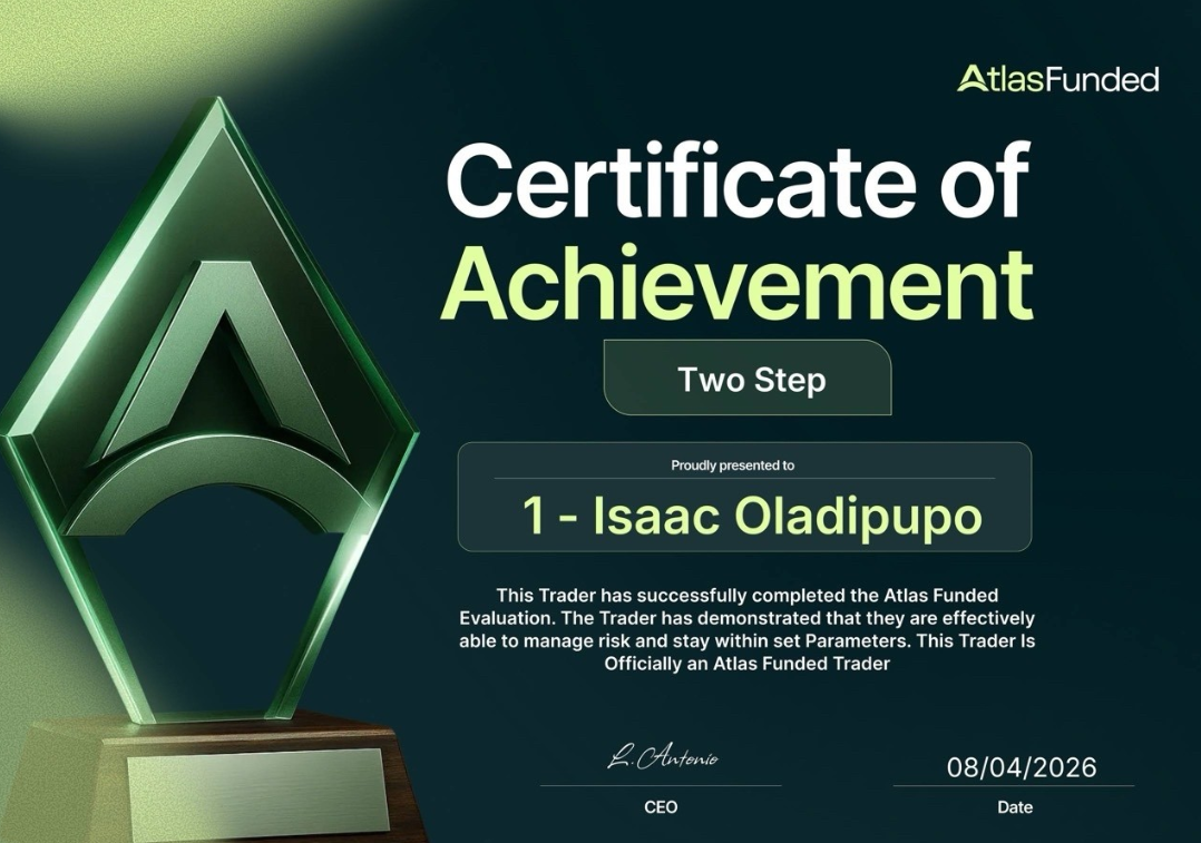 Isaac Oladipupo certificate