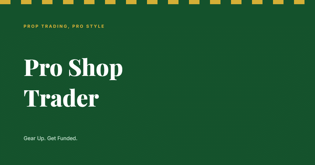 JoinProp Get 60% off + Buy One Get One Free (BOGO) at Pro Shop Trader through our exclusive JoinProp link. Pro Shop Trader (PST) is a multi-asset prop firm for stocks and futures – offering up to $1,000,000 in simulated capital across 20 accounts, day & swing trading, a 90% profit split, and no consistency rules. It scores 7.6/10 in our review.