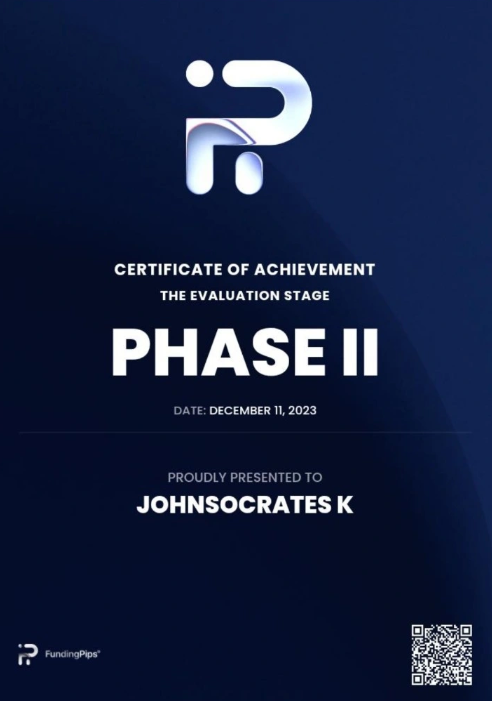 Johnsocrates Kimathi prop firm funded certificate