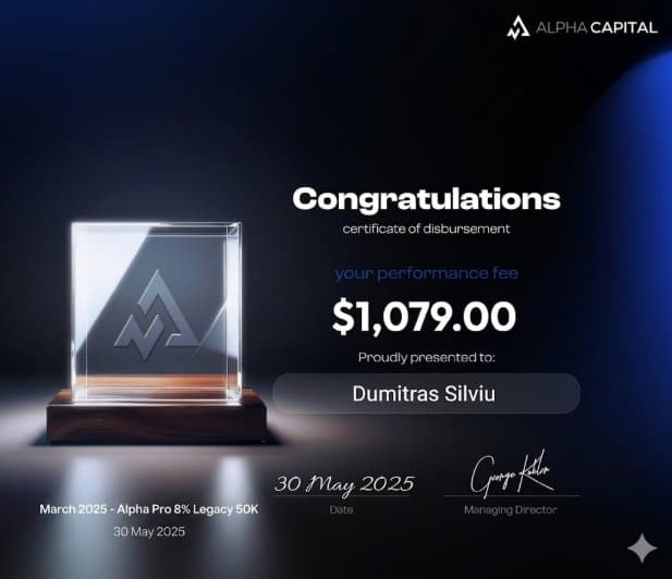Silviu Dumitraș payout certificate