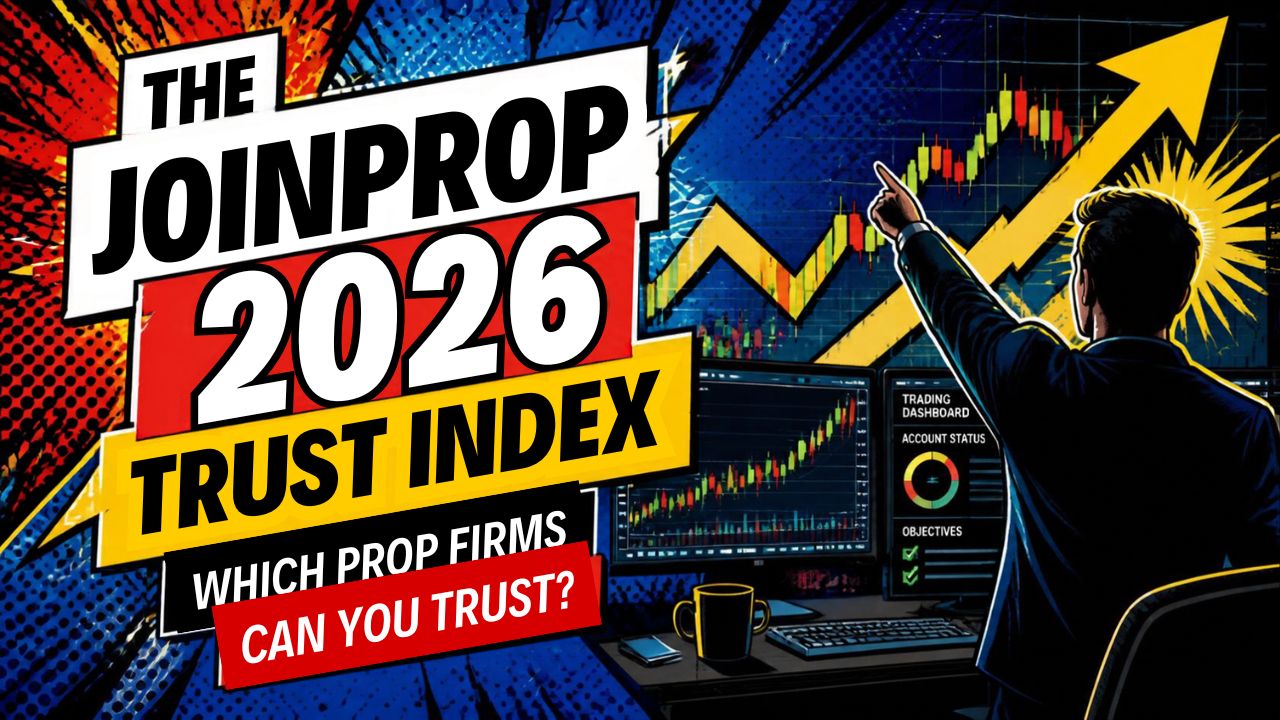 JoinProp 2026 Trust Index thumbnail JoinProp The JoinProp Trust Index scores 12 prop firms on 10 trust factors, from payout proof to rule stability. See the most trusted prop firms of 2026 and why.