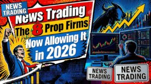 JoinProp Eight prop firms impose no news-trading window in 2026, verified against their own rulebooks. Which products and phases the permission actually covers.