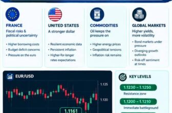 EUR/USD five-day chart analysis by Easy Fundamental: the euro hits a 17-month low